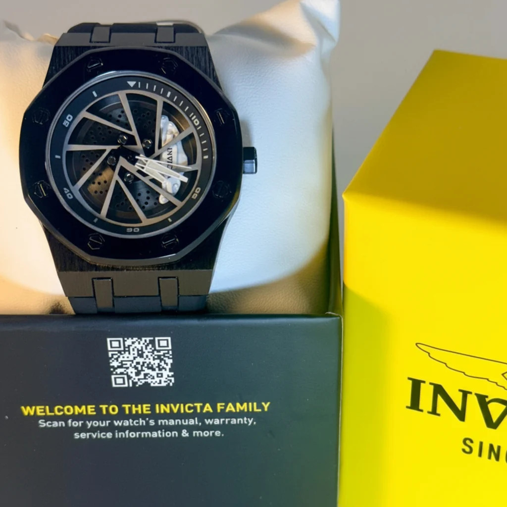69489 Invicta Speedway Rim Mens 3-Hand Brake Caliper Black Dial 42mm Watch