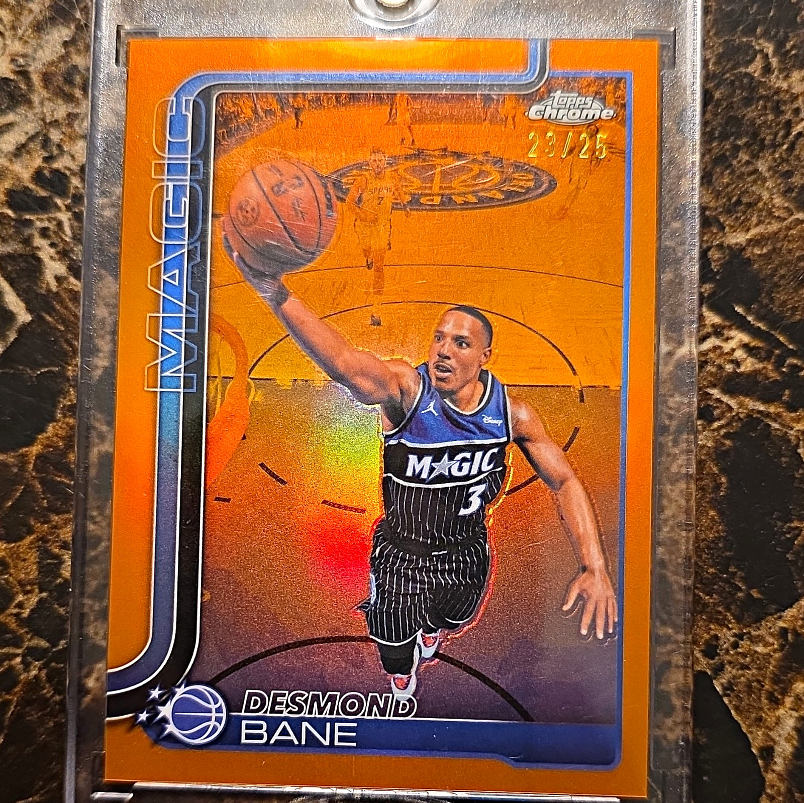 Topps 2024-25 Chrome Desmond Bane Orlando Magic #48 Orange Refractor /25 Topps 2024-25 Chrome Desmond Bane Orlando Magic #48 Orange Refractor /25