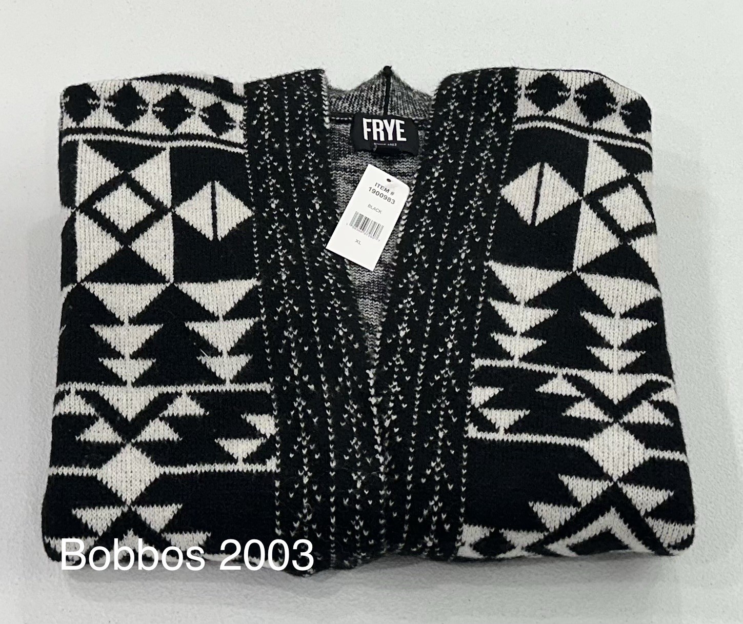 Frye Women\'s The Cozy Cardigan, Black, Size XL Frye Women\'s The Cozy Cardigan, Black, Size XL