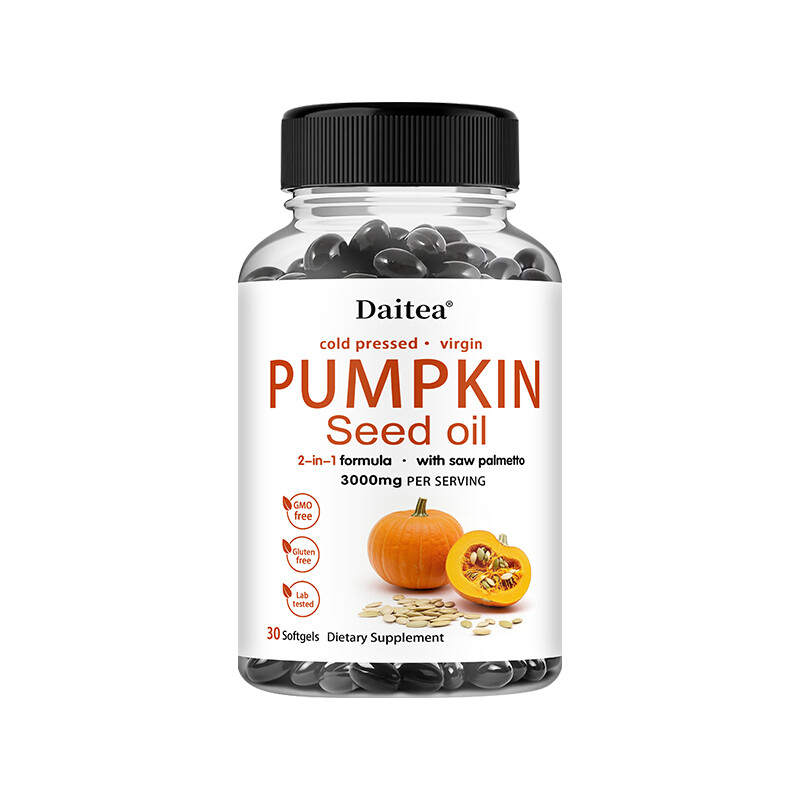 Pumpkin Seed Oil, 3,000 mg, 2-in-1 With Saw Palmetto 30 To 120 Caps Pumpkin Seed Oil, 3,000 mg, 2-in-1 With Saw Palmetto 30 To 120 Caps