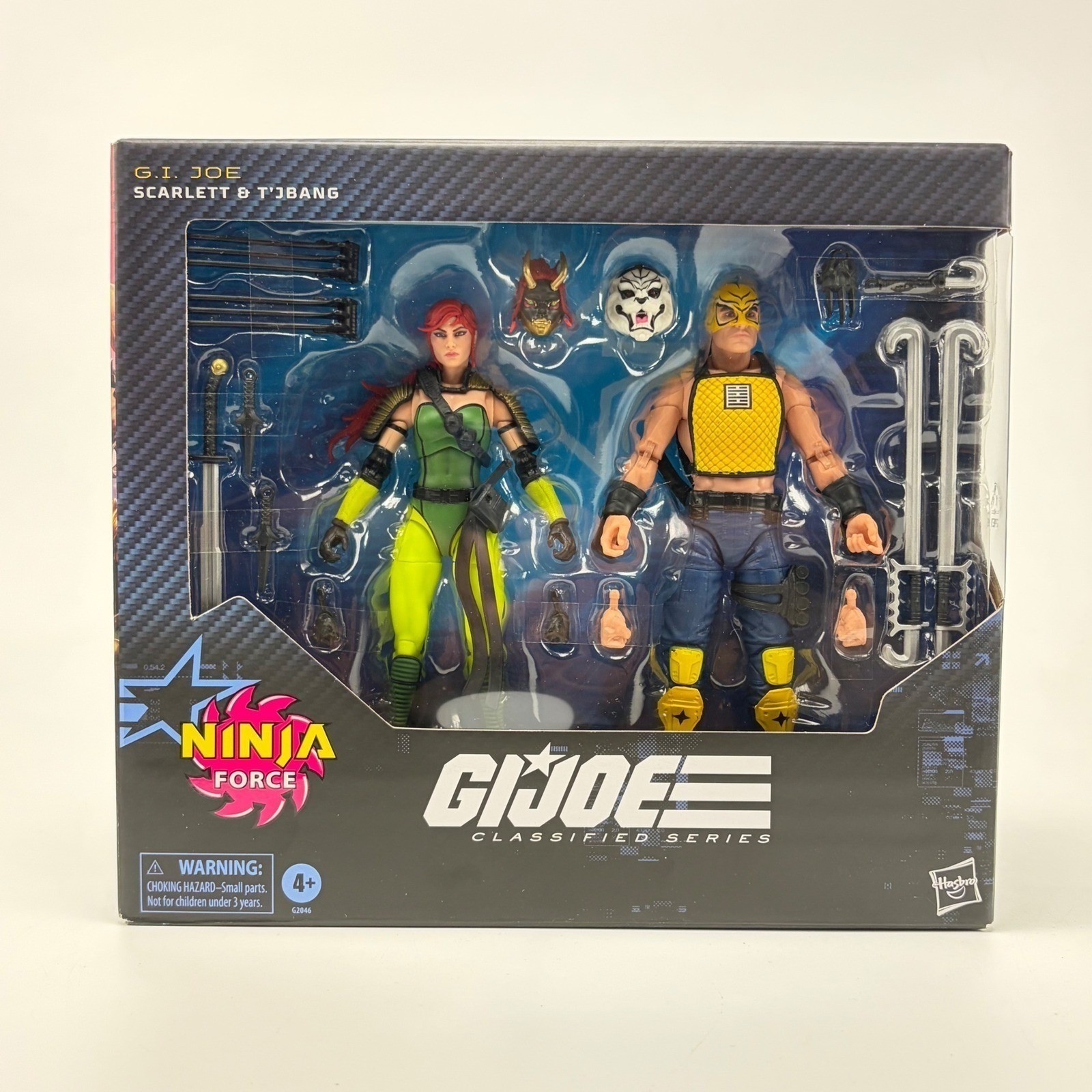 GI Joe Classified Series Ninja Force Scarlett and T\'Jbang 2-Pack Hasbro NEW