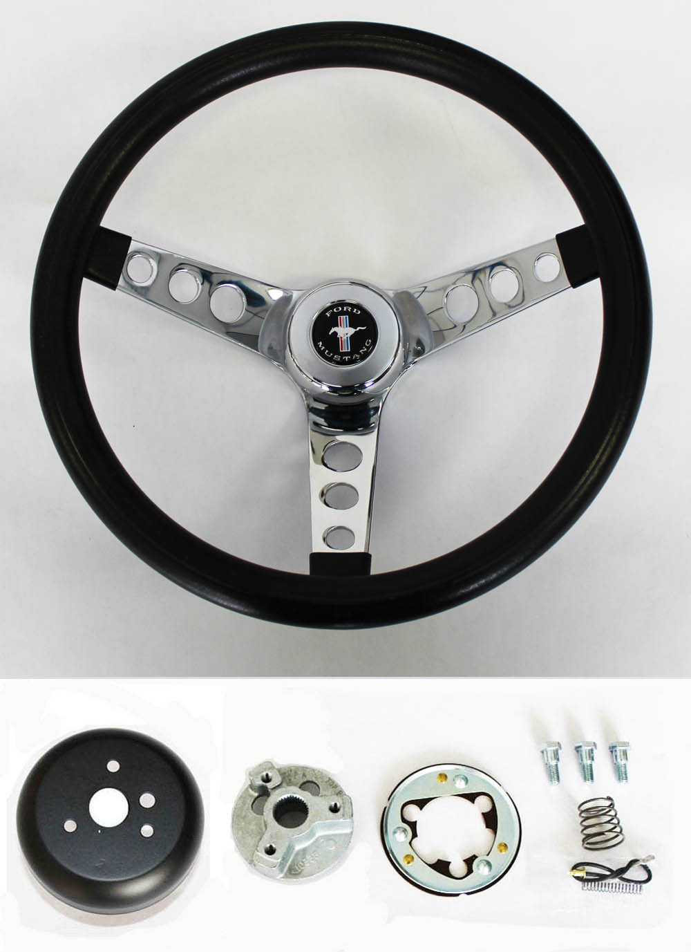 NEW 1965 - 1969 Mustang Black Steering Wheel Grant 13 1/2 NEW 1965 - 1969 Mustang Black Steering Wheel Grant 13 1/2