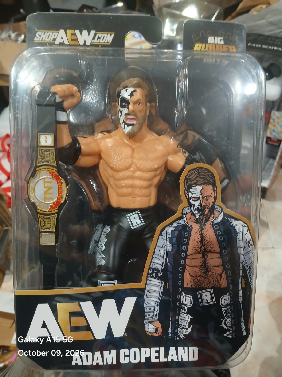 AEW Big Rubber Guys Adam Copeland  1/250 Chase TNT Championship New IN Package 
