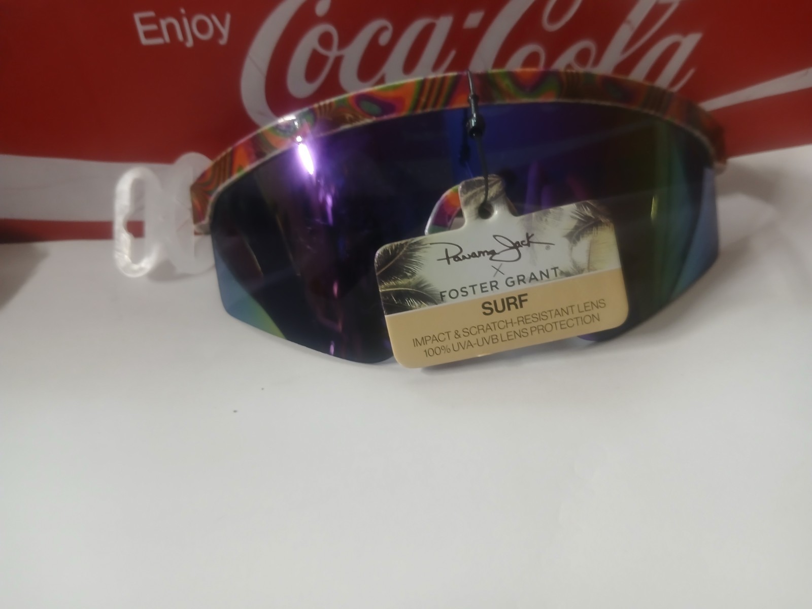 Foster Grant x Panama Jack Surf Shield Rainbow Sunglasses Men\'s NEW Foster Grant x Panama Jack Surf Shield Rainbow Sunglasses Men\'s NEW