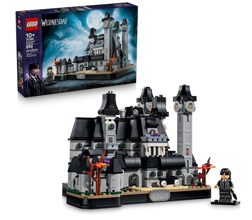 Wednesday TV Series School Building Blocks Toy Model Set with Figure Wednesday TV Series School Building Blocks Toy Model Set with Figure