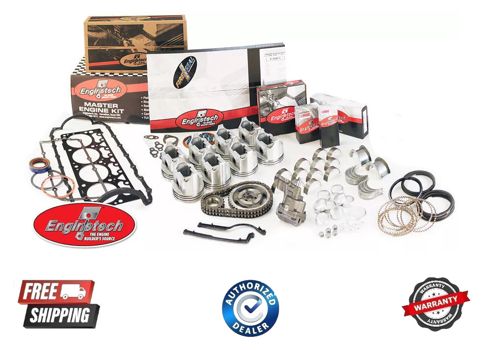 Enginetech Rebuild Kit 71-79 Chevy Truck GM 454 7.4L Pistons Oil Pump