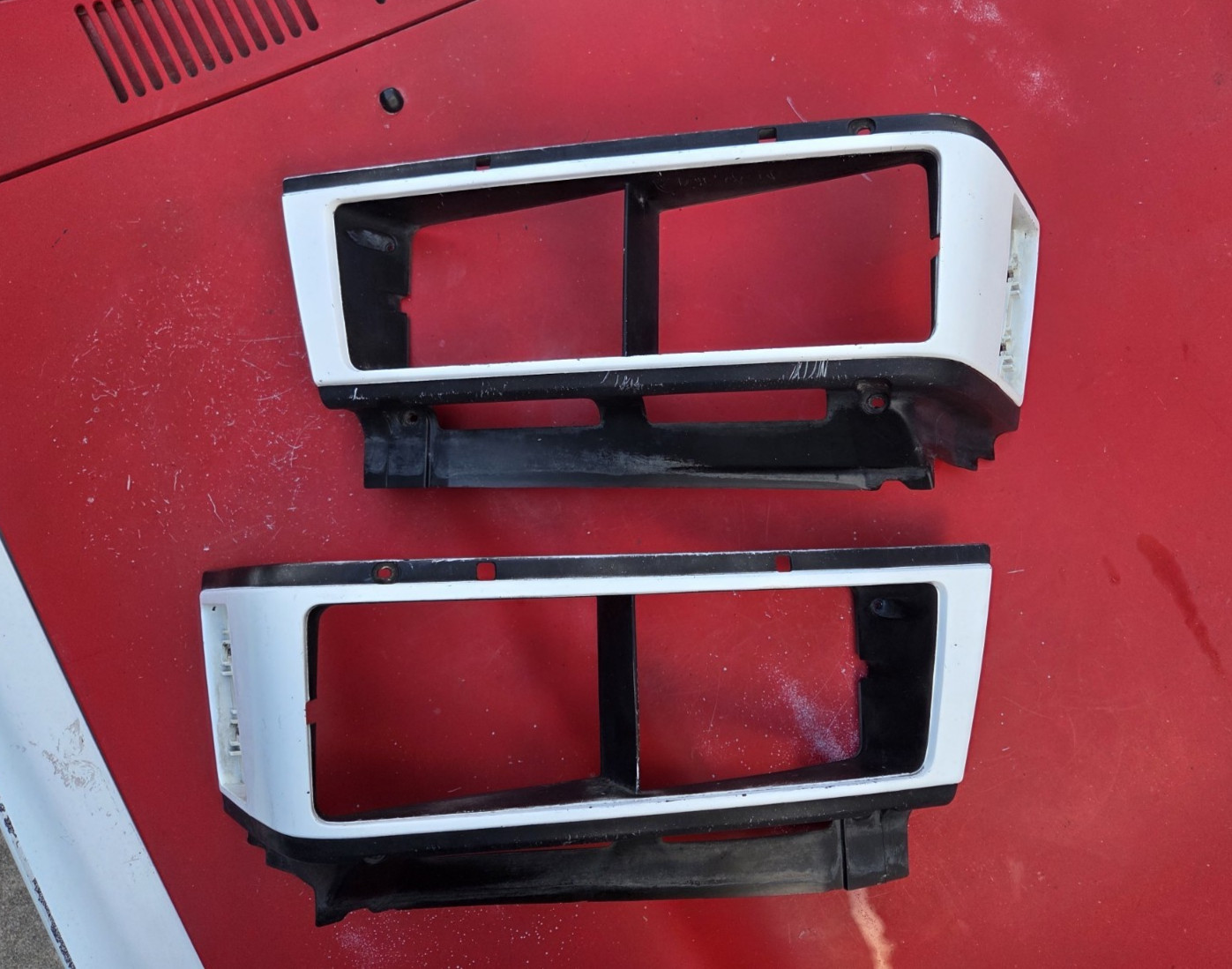 1984-1985 Toyota Van OEM Headlight Bezel Trim Driver/Left & Passenger/Right Set