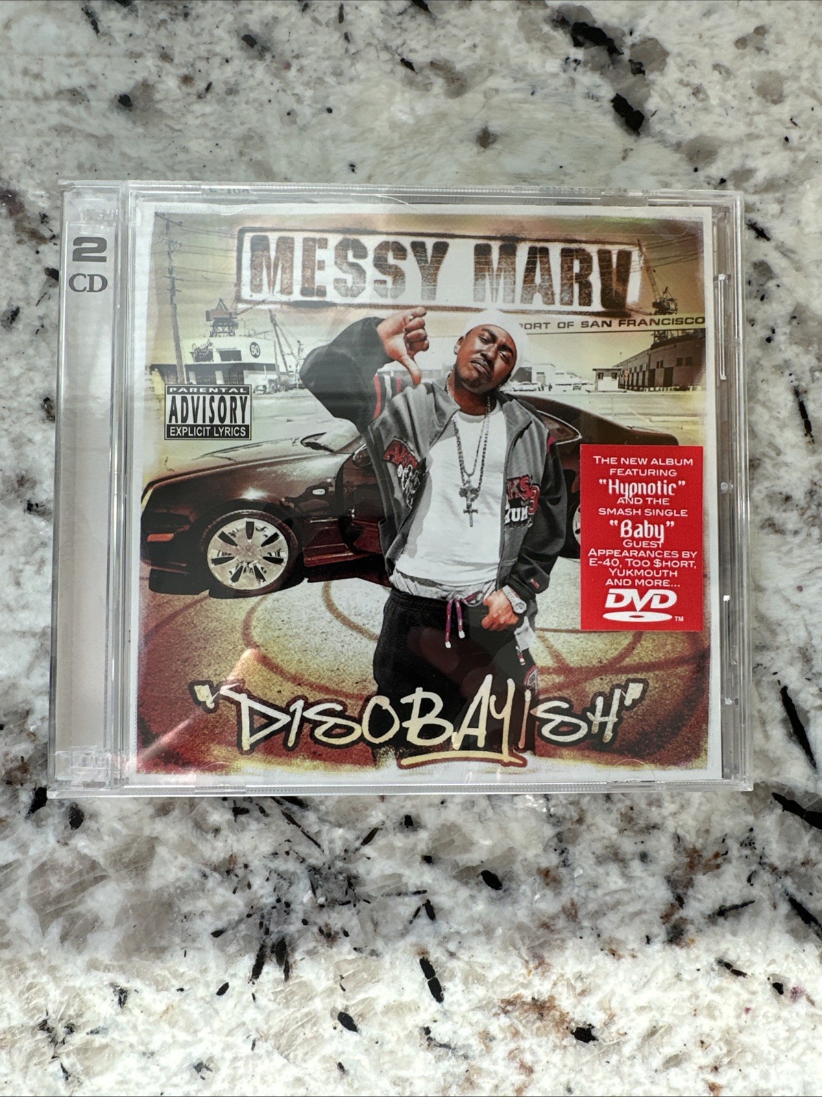Messy Marv – Disobayish, Brand New CD&DVD  Rare O.O.P Bay Area Rap Legend Sac