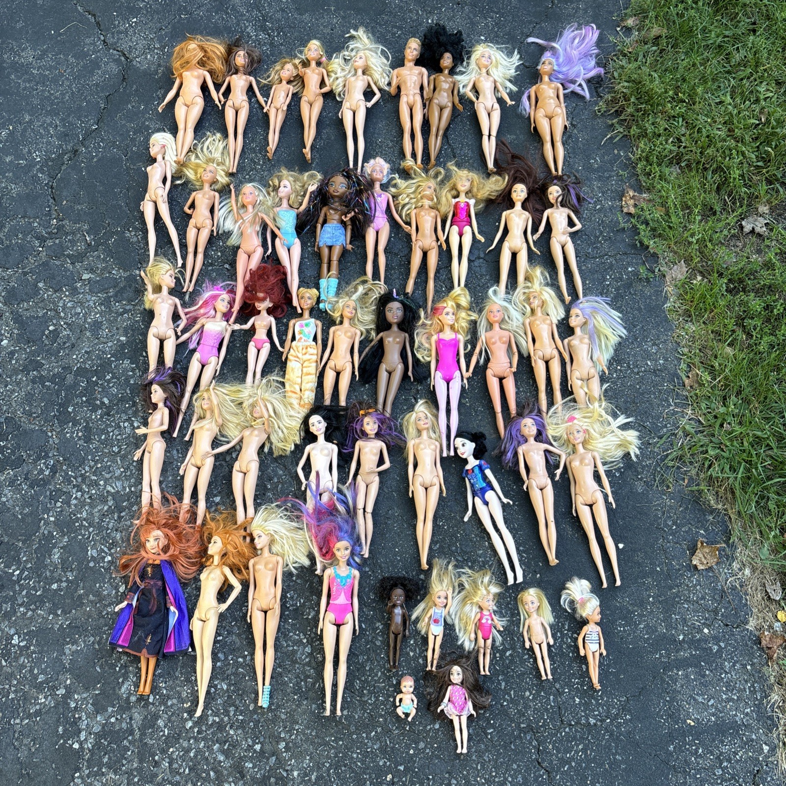 Lot of 48 Mattel Barbie Dolls  2010’s  Disney