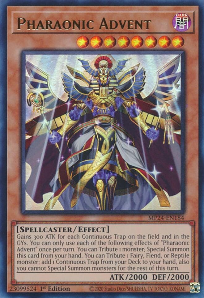 Yugioh Pharaonic Advent 1st Edition Ultra Rare MP24-EN184 NM Yugioh Pharaonic Advent 1st Edition Ultra Rare MP24-EN184 NM