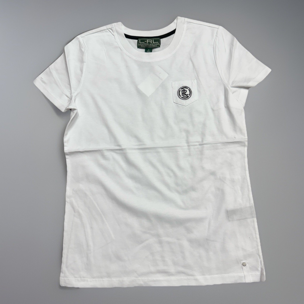LRL Ralph Lauren Women’s with Black Embroidery Lauren Active White T Shirt NWT LRL Ralph Lauren Women’s with Black Embroidery Lauren Active White T Shirt NWT