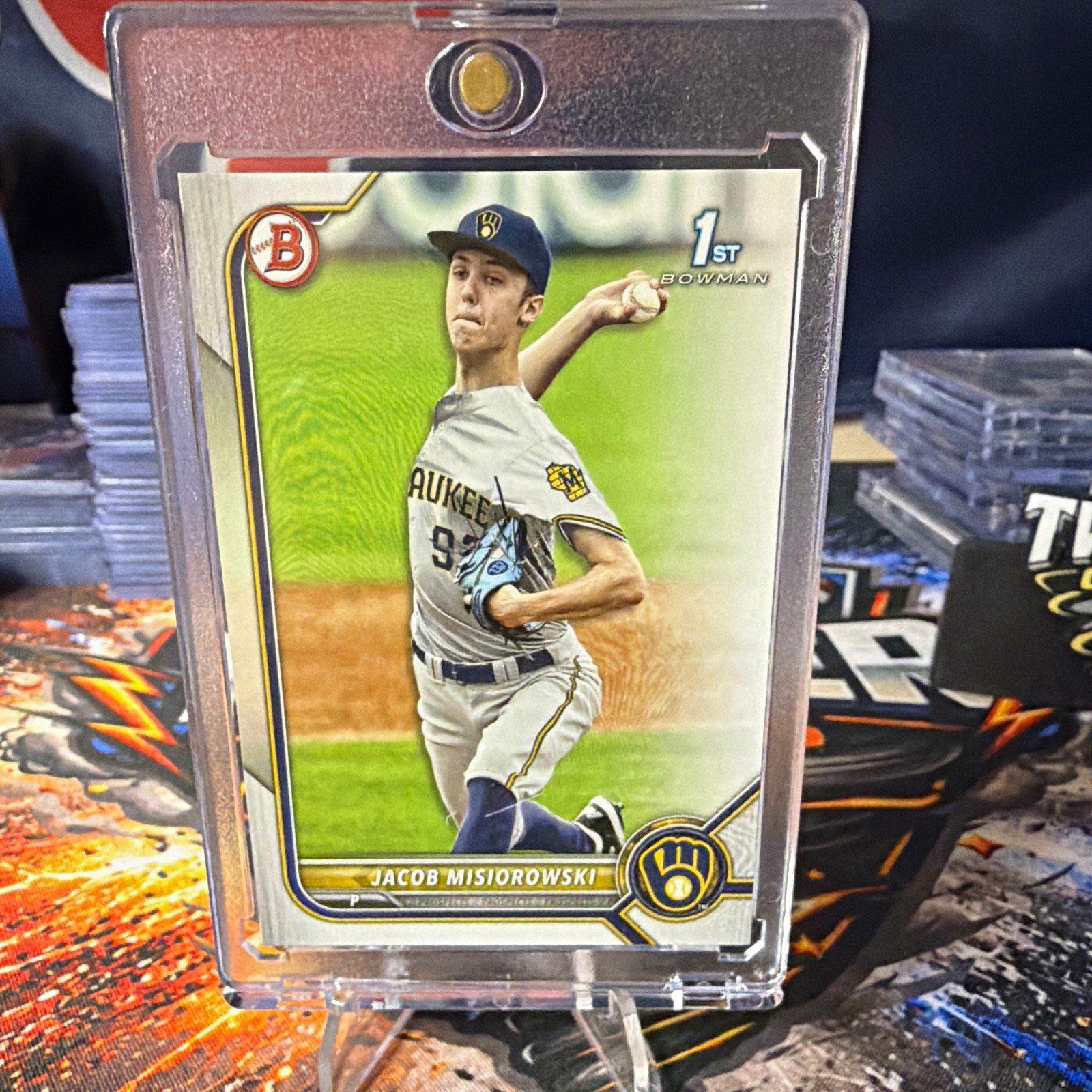 Topps 2022 Bowman Draft Jacob Misiorowski 1st Bowman RC BD-132 Brewers Topps 2022 Bowman Draft Jacob Misiorowski 1st Bowman RC BD-132 Brewers
