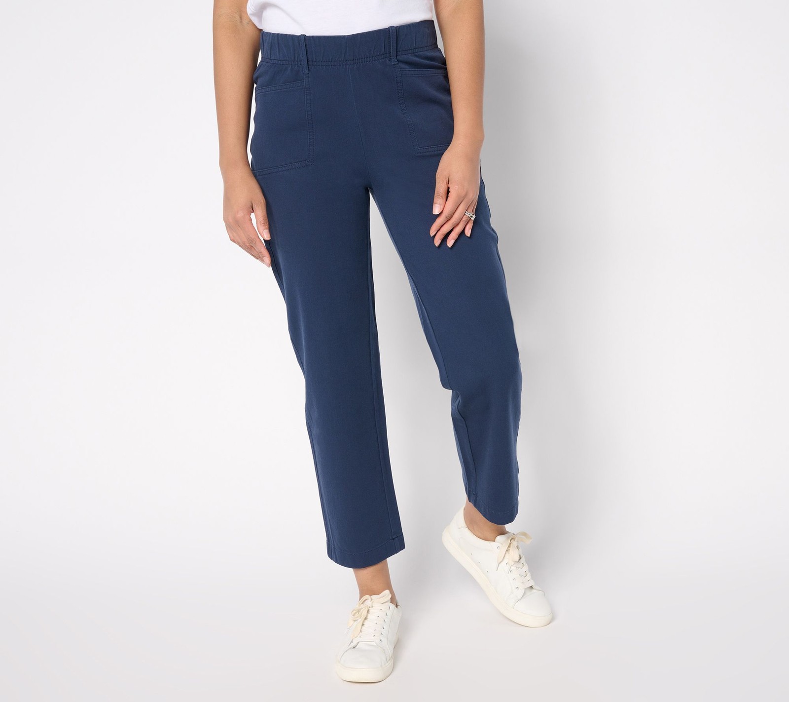 Anybody Women\'s Pants Sz XL All-Stretch Twill Straight Leg Ankle Blue A683177