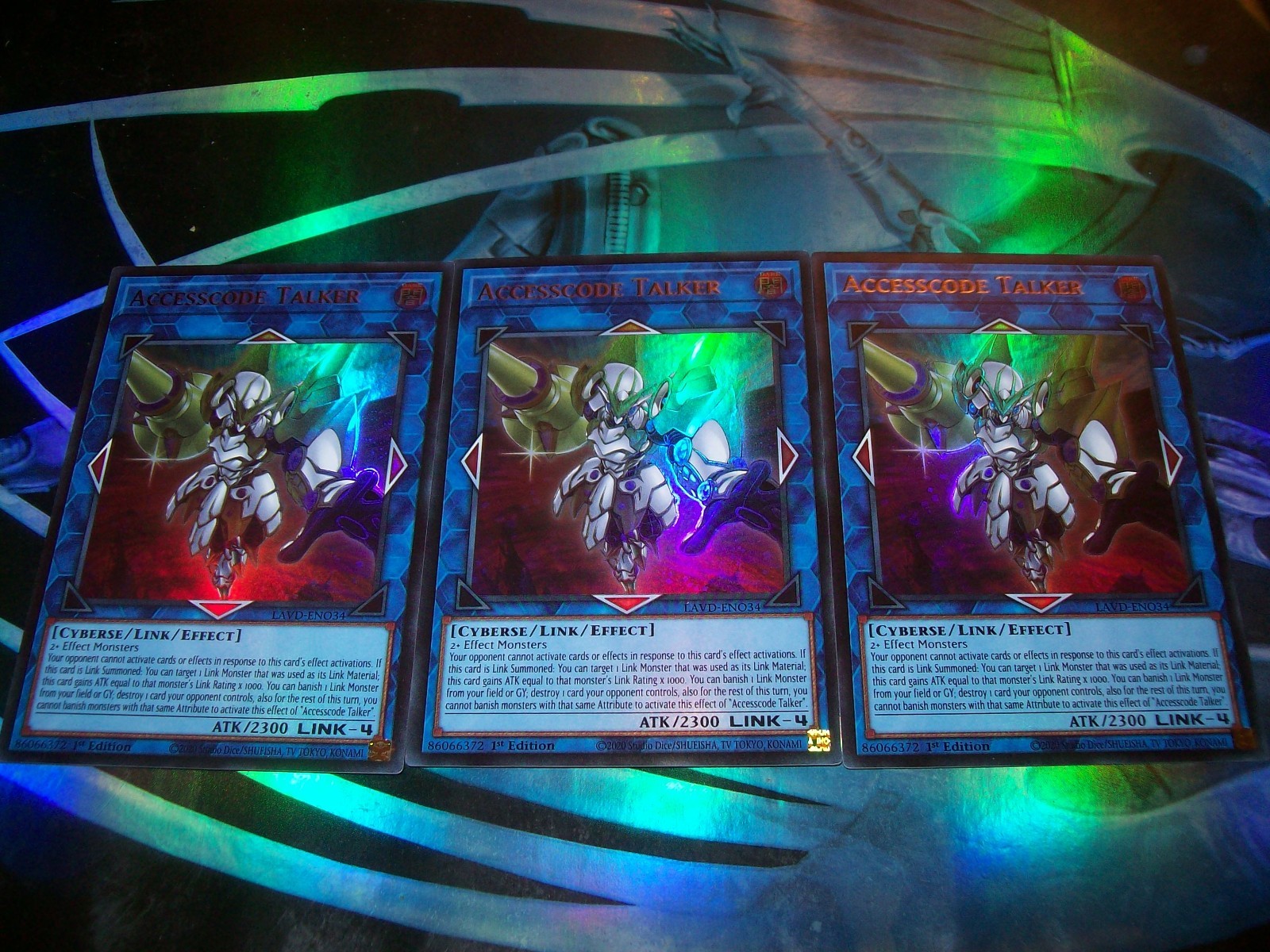3x Accesscode Talker 1st Edition Ultra Rare LAVD-ENO34 Yu-Gi-Oh