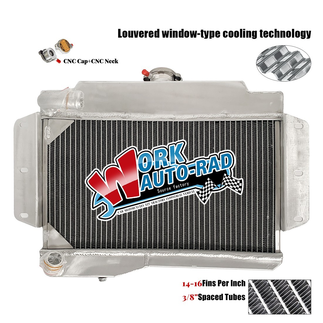 Top-Fill Aluminum Radiator for MGB GT/ROADSTER 1968-1975 Manual Transmission Top-Fill Aluminum Radiator for MGB GT/ROADSTER 1968-1975 Manual Transmission