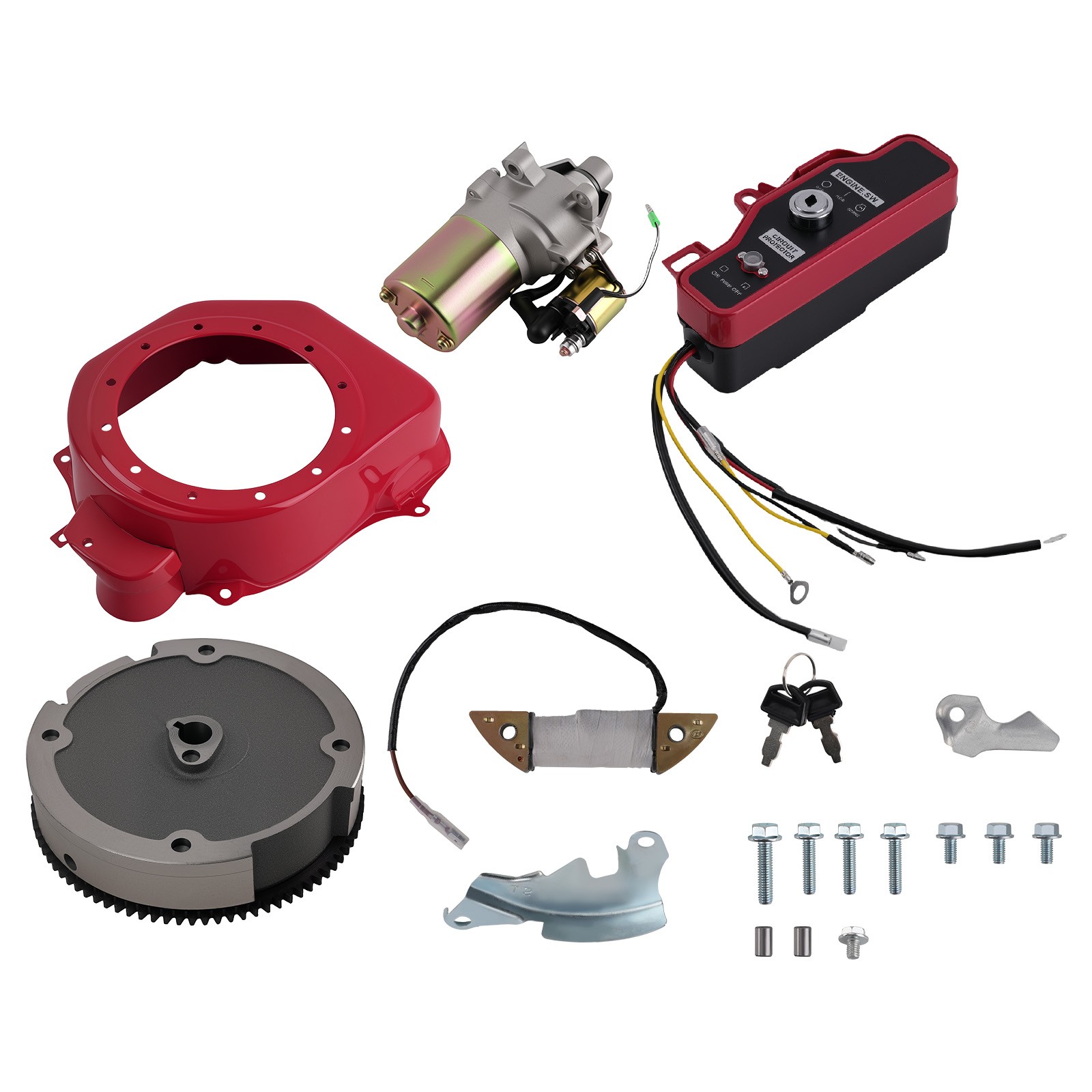 Engine Electric Start Starter Kit Fit for Honda Gx160 5.5hp & Gx200 6.5hp