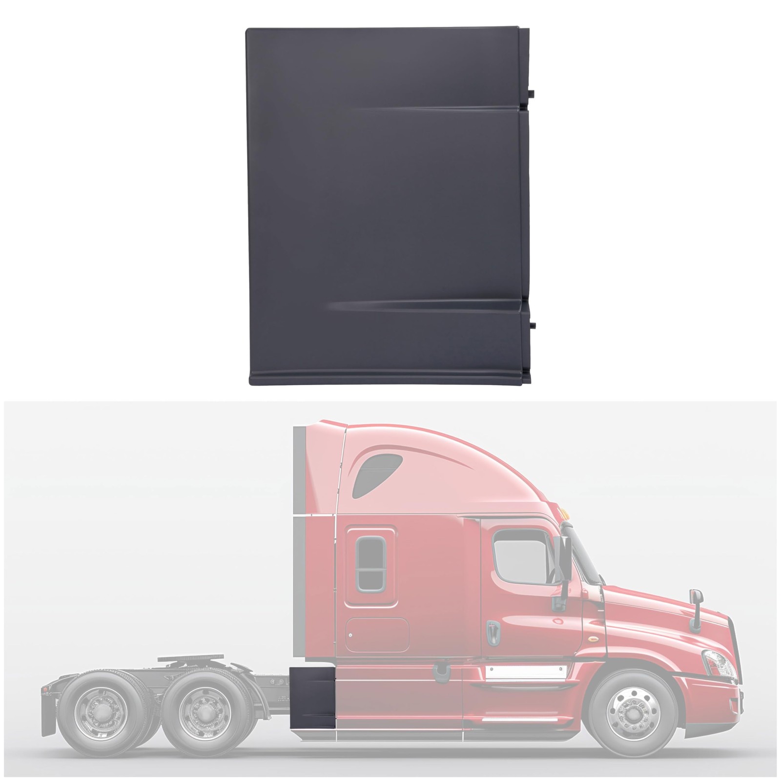Hecasa Rear Fairing Panel Compatible 2008-2017 Freightliner Cascadia Rear Side Hecasa Rear Fairing Panel Compatible 2008-2017 Freightliner Cascadia Rear Side