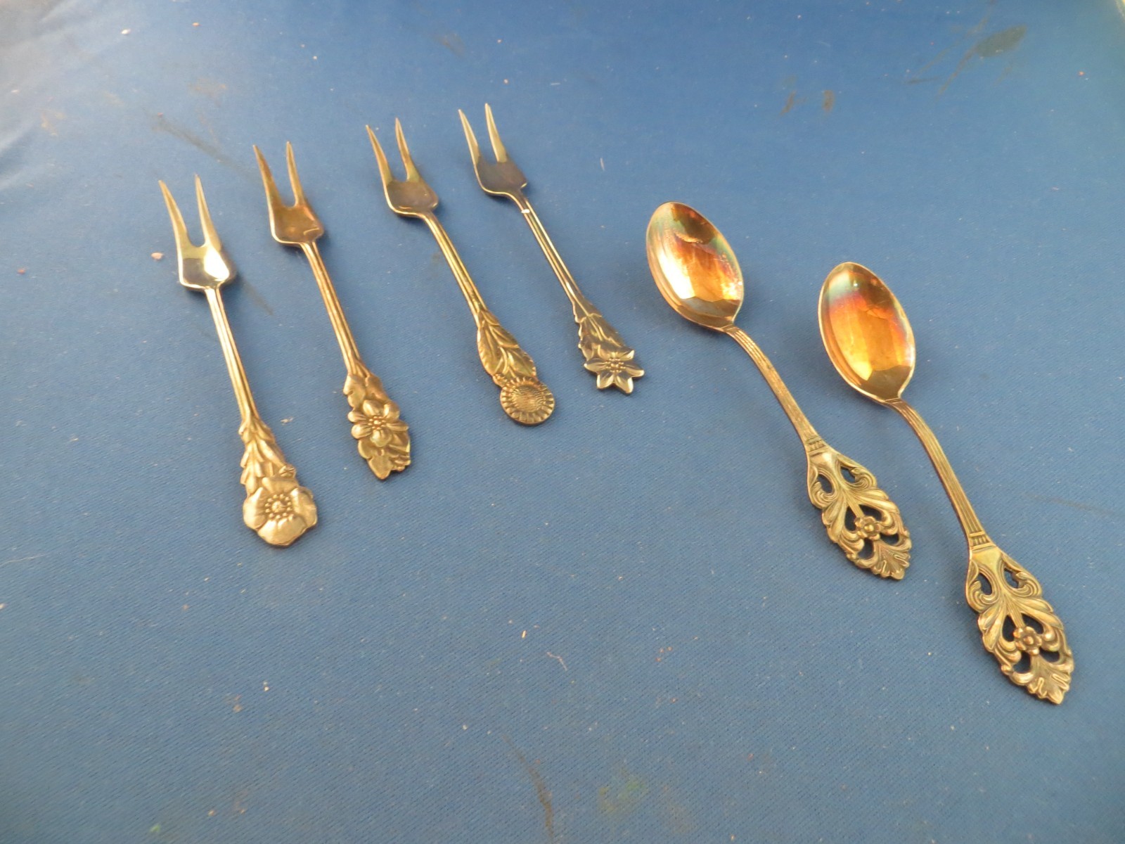 Lot of Vintage Swedish Prima NS ALP Cold Meat Forks and Spoons 4” Lot of Vintage Swedish Prima NS ALP Cold Meat Forks and Spoons 4”