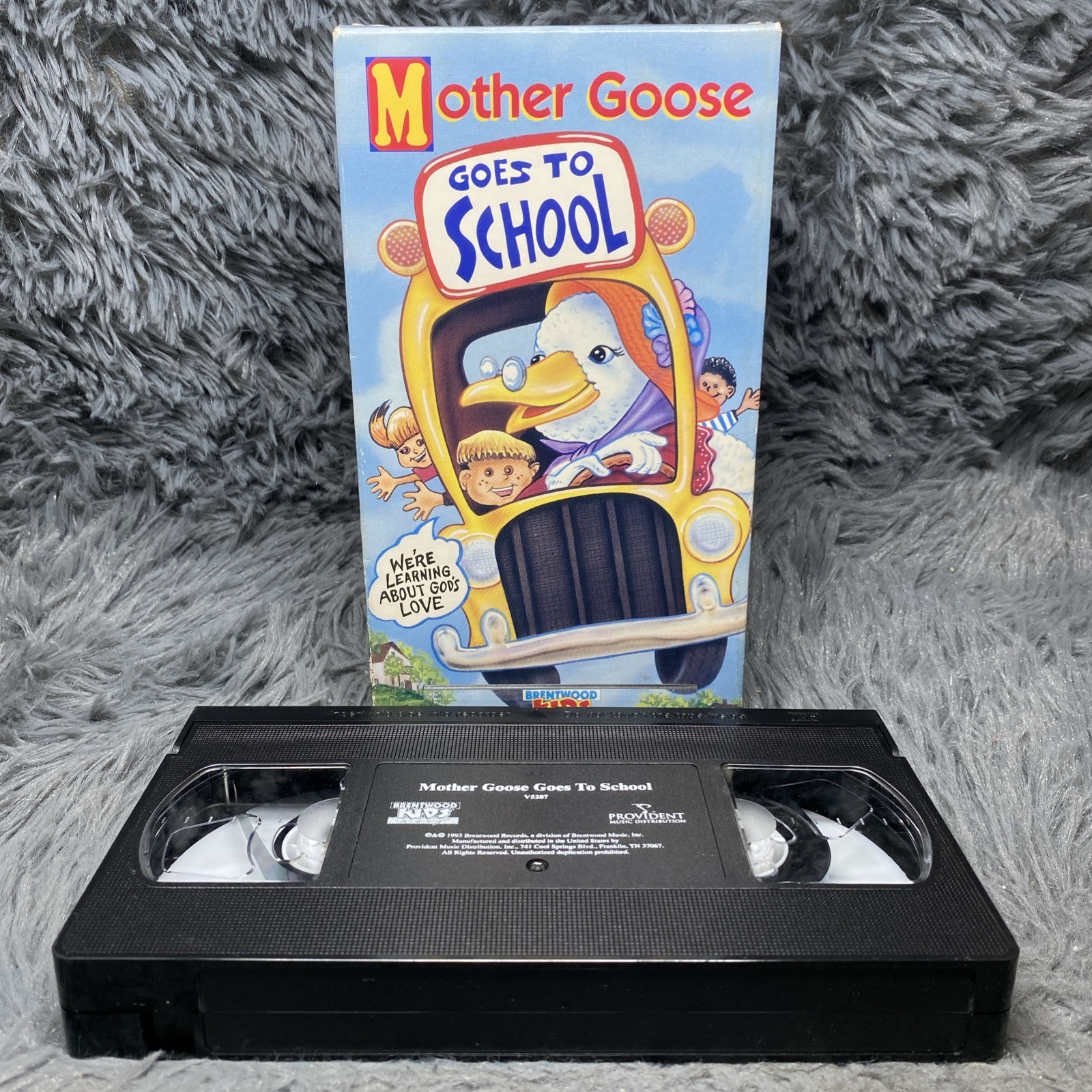 Brentwood Kids: Mother Goose Goes To School VHS Tape 1993 Kids Music Education