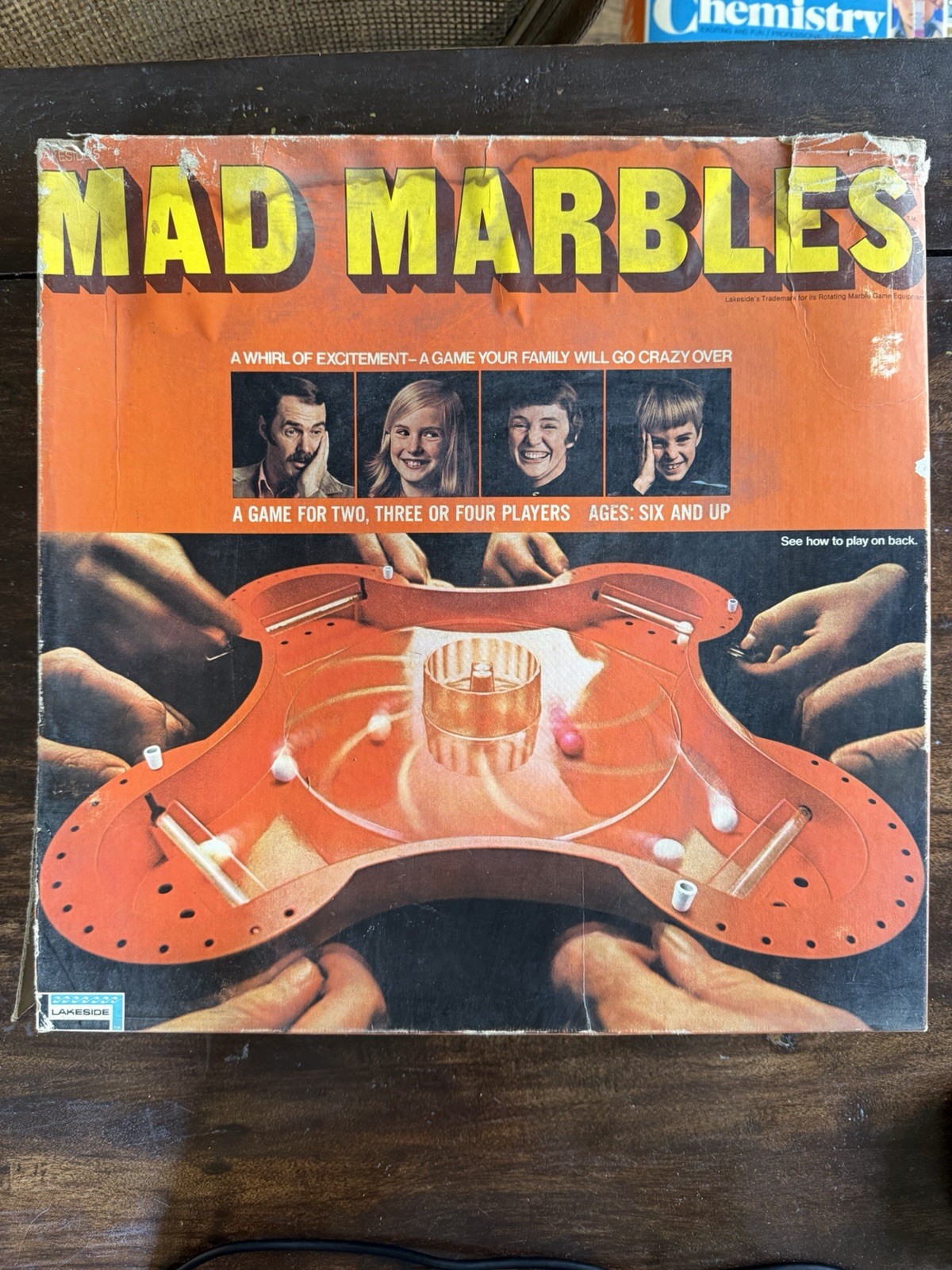 Vintage 1970 Mad Marbles Lakeside Game COMPLETE Working Spinner Leisure Dynamics