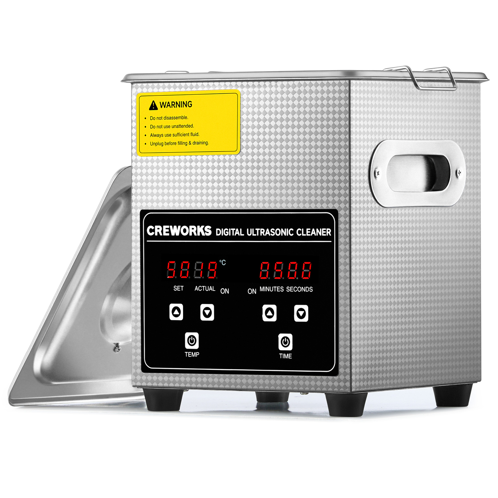 CREWORKS 2/3/6/10/15/22/30L Ultrasonic Cleaner with Digital Timer & Heater