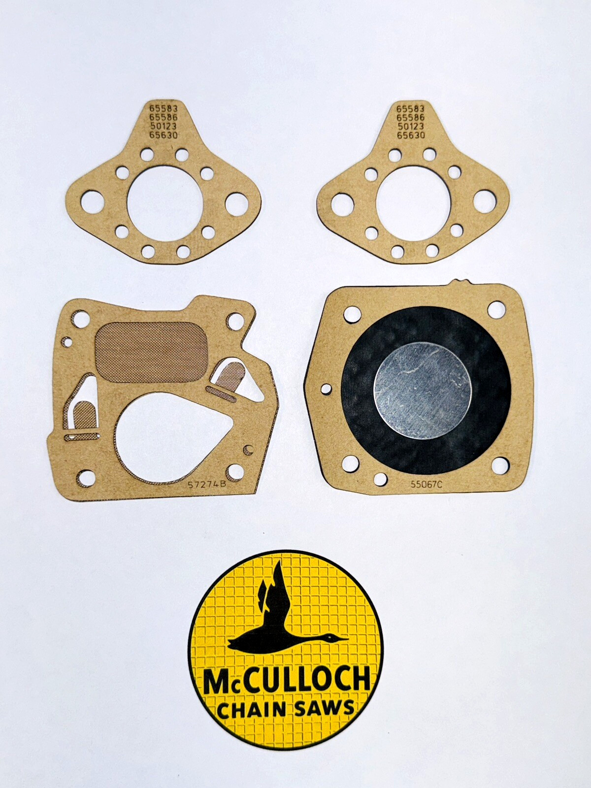 McCulloch Mac 9 Flatback Carb Diaphragm Set Tested and Proven see Pics Read Desc