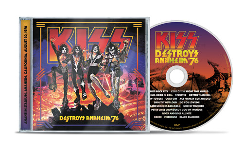 KISS New Sealed Ltd Ed 2026 50th ANNIV LIVE 1976 ANAHEIM CONCERT CD Last 1 KISS New Sealed Ltd Ed 2026 50th ANNIV LIVE 1976 ANAHEIM CONCERT CD Last 1