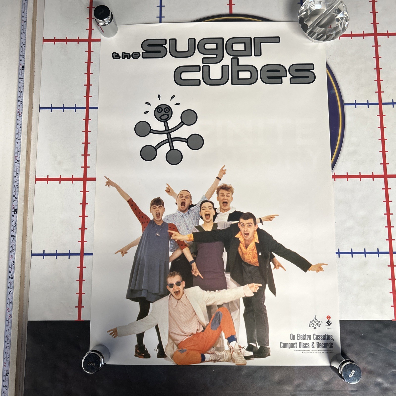 The Sugarcubes 1989 Promo Poster 19” X 27.5” - Bjork