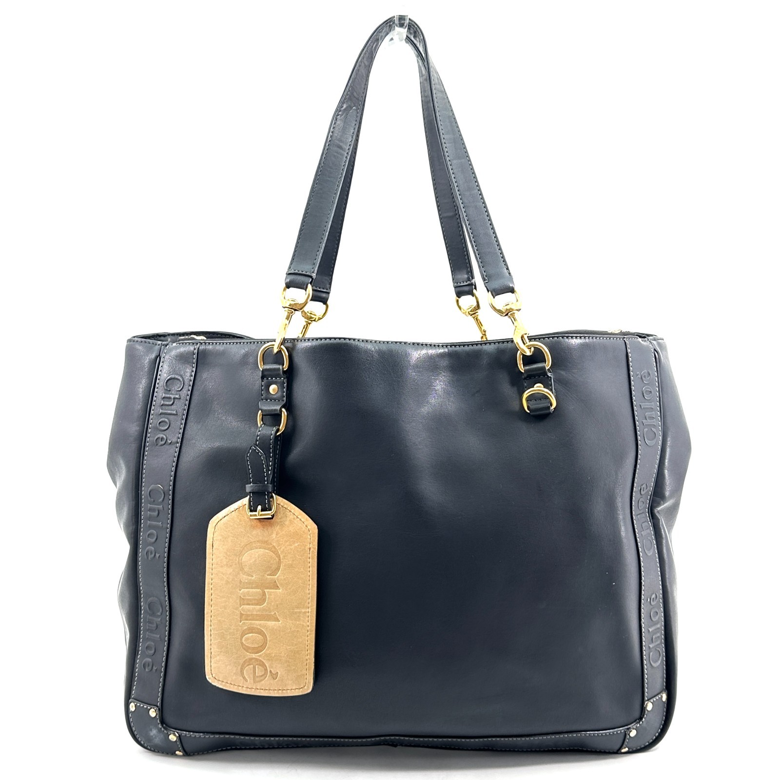 Chloe Eden Tote Bag Leather Gold Hardware Authentic 0028
