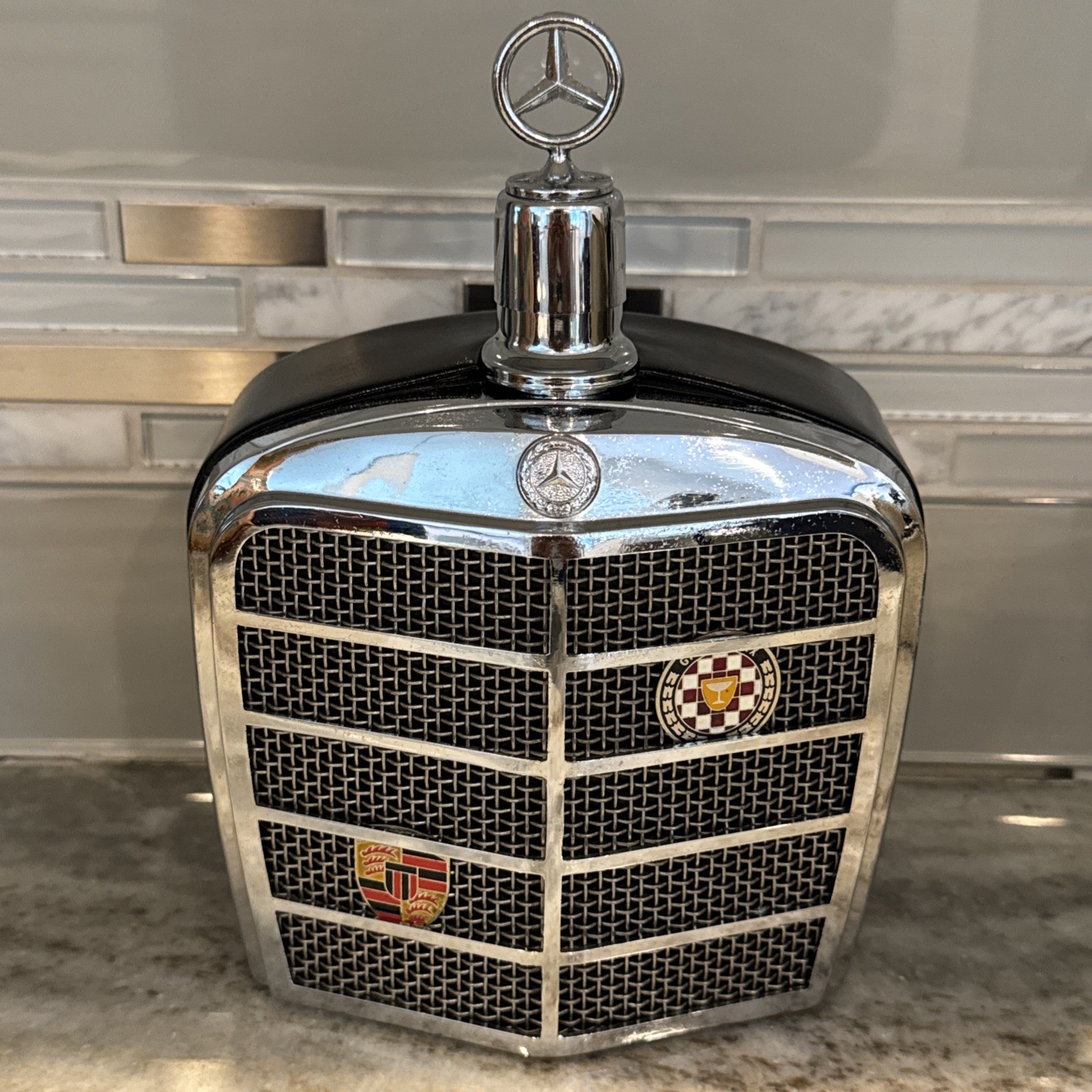 Rare Mercedes Benz VIP Liquor Bottle Gran Prix Vintage International Decanter Rare Mercedes Benz VIP Liquor Bottle Gran Prix Vintage International Decanter