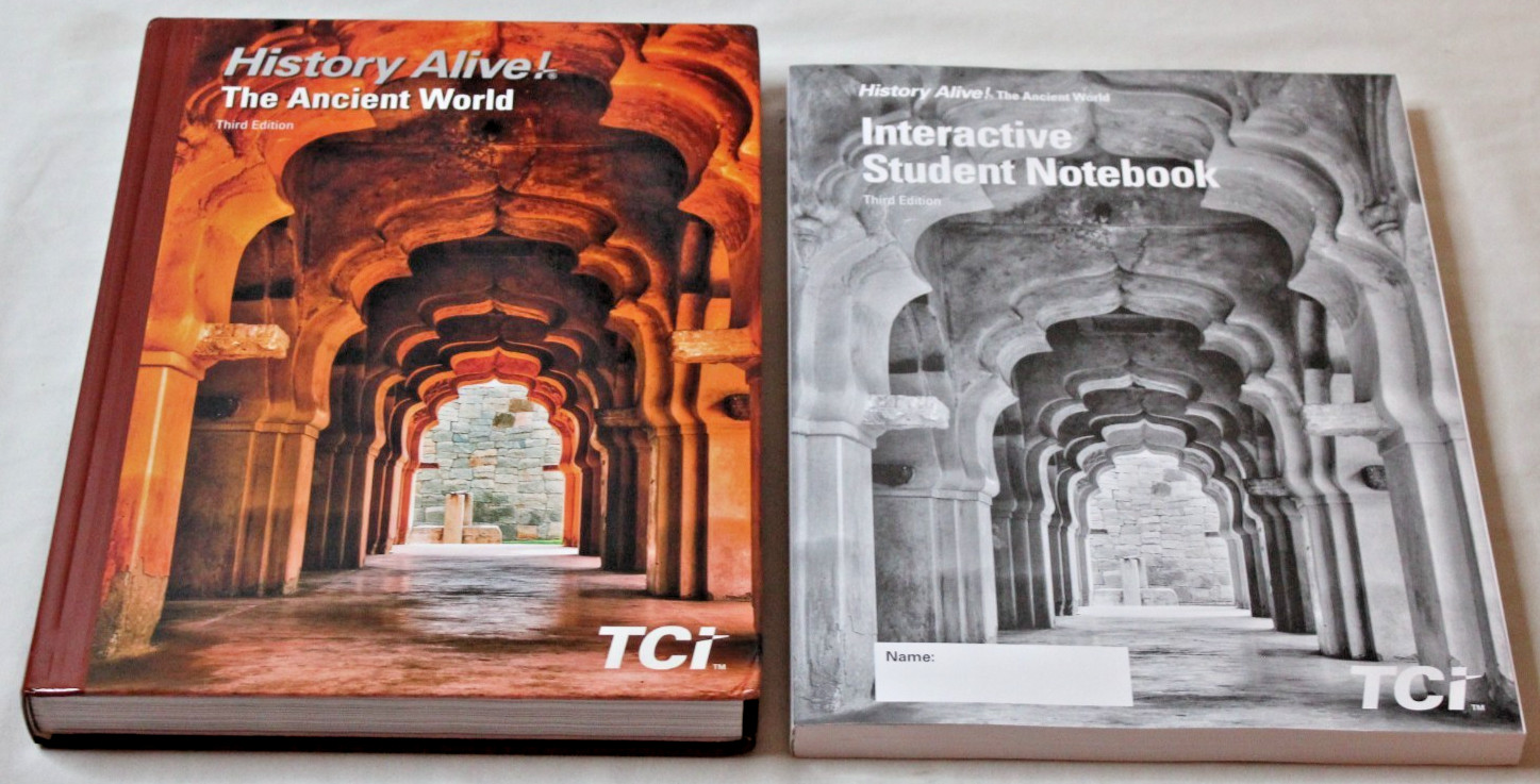TCI History Alive The Ancient World 3rd Edition Student Textbook & Notebook New
