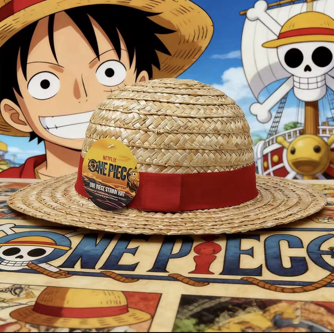 Officially Licensed One Piece Monkey D Luffy Straw Hat Officially Licensed One Piece Monkey D Luffy Straw Hat