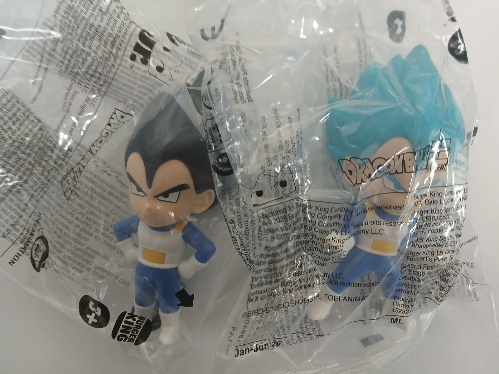 Burger King 2026 Kids Meal Dragon Ball Super Vegeta Set Of 2 Figures BRAND NEW Burger King 2026 Kids Meal Dragon Ball Super Vegeta Set Of 2 Figures BRAND NEW