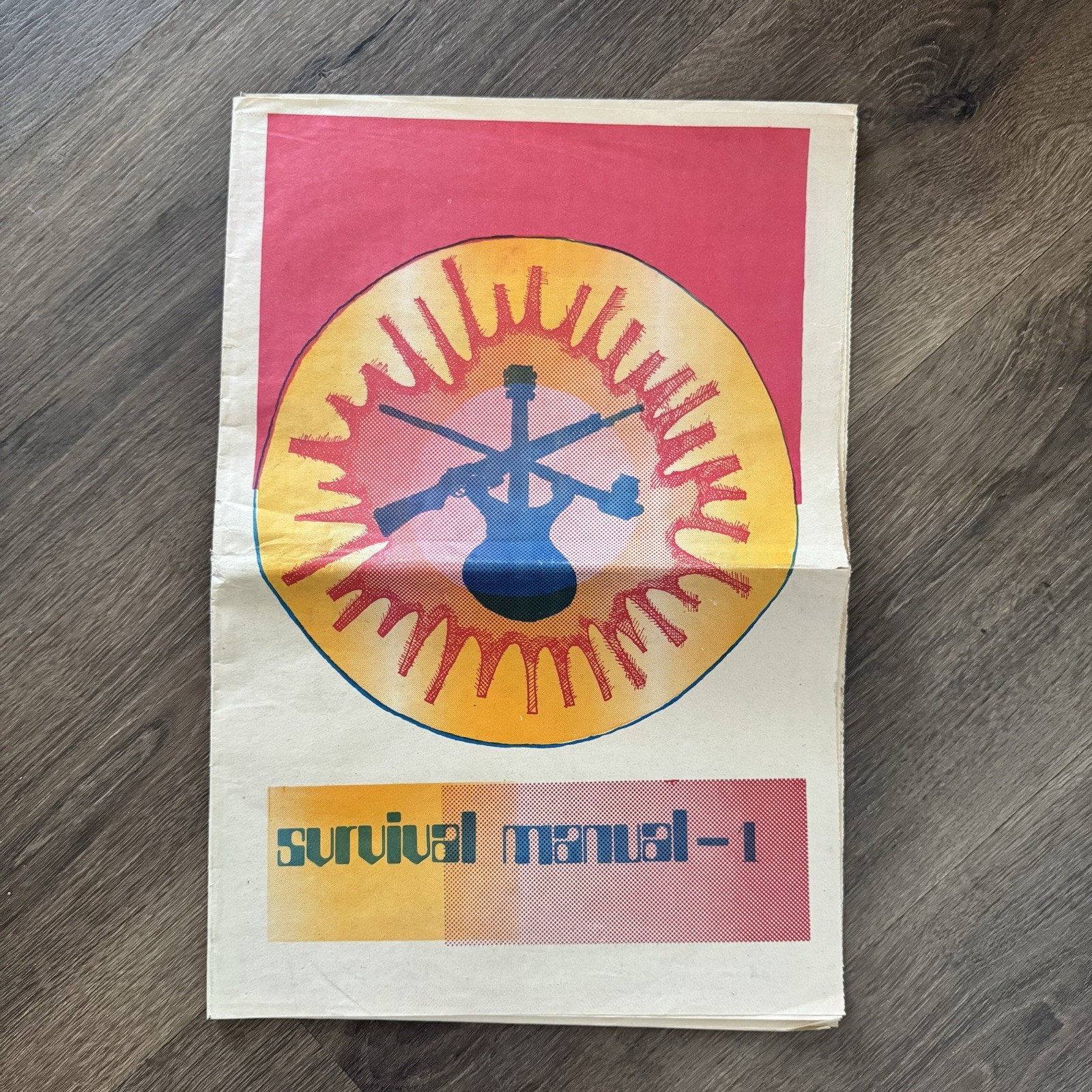 Vintage 1960s-1970s White Panther Party Newspaper Print