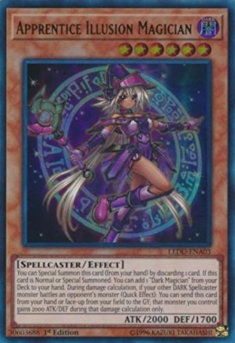 * APPRENTICE ILLUSION MAGICIAN * 1ST EDITION ULTRA RARE MINT LEDD-ENA03 YUGIOH