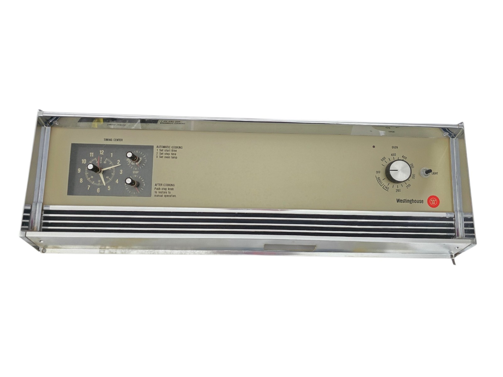 Vintage Westinghouse OG25HXO Oven Top Control Panel 661D543G04 Q6711 OEM Vintage Westinghouse OG25HXO Oven Top Control Panel 661D543G04 Q6711 OEM