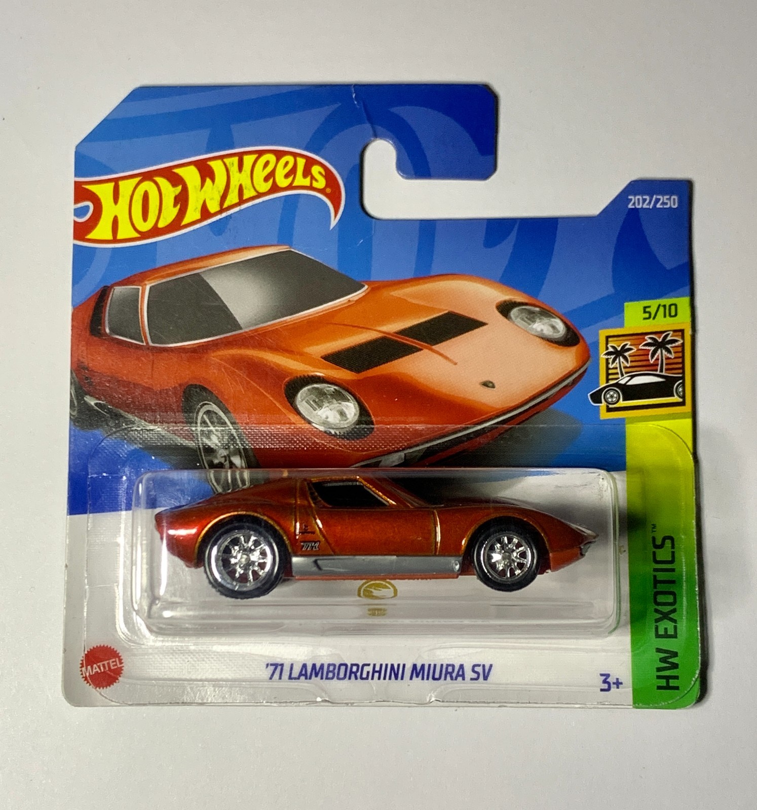 Hot Wheels 71 Lamborghini Miura SV 2022 Super Treasure Hunt STH Short Card Rare Hot Wheels 71 Lamborghini Miura SV 2022 Super Treasure Hunt STH Short Card Rare