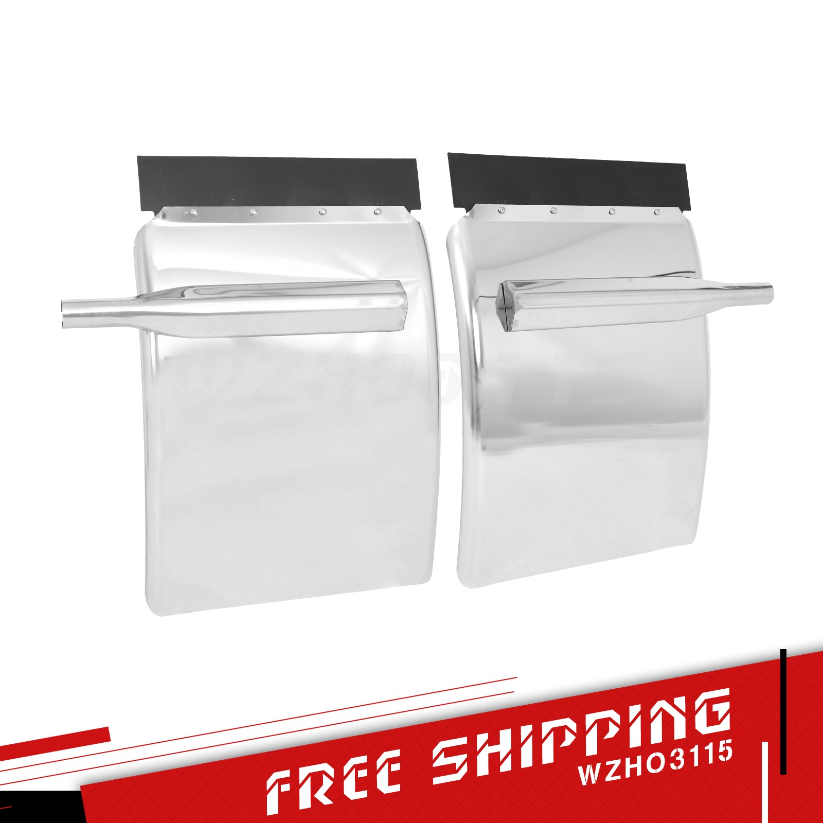 Pair Stainless Steel 34\