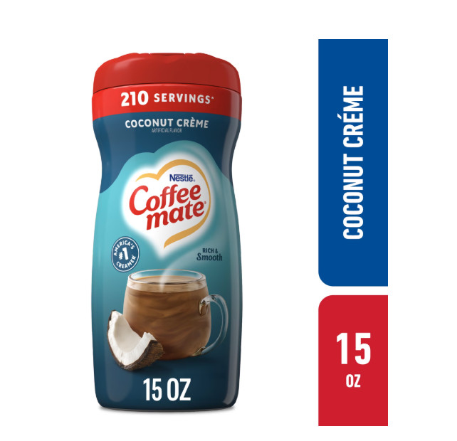 Coffee mate Coconut Crème Flavored Powdered Coffee Creamer, Non Dairy Creamer 15
