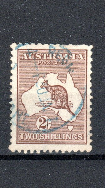 Australia 1916 2s Kangaroo wmk inverted SG 41w FU CDS Australia 1916 2s Kangaroo wmk inverted SG 41w FU CDS