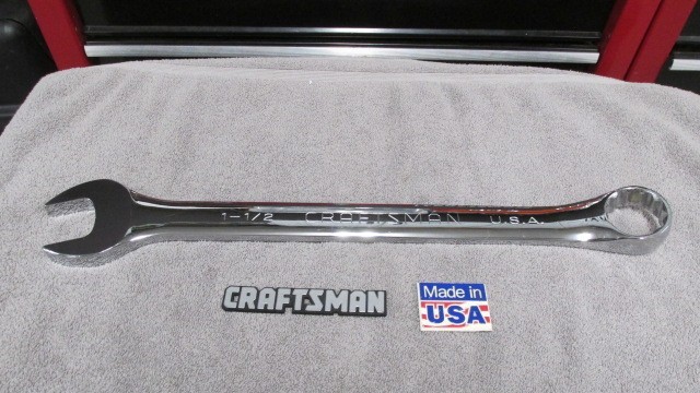 CRAFTSMAN PROFESSIONAL USA Full Polish Large Size Combo Wrench 1-1/2\ CRAFTSMAN PROFESSIONAL USA Full Polish Large Size Combo Wrench 1-1/2\