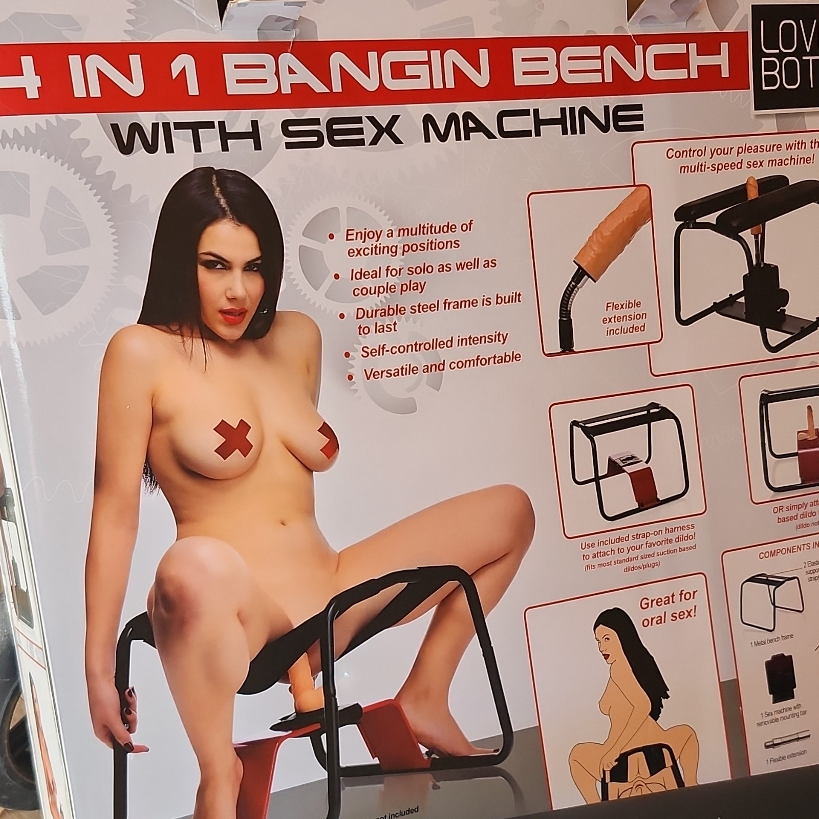 Bench Bang Sex Machine with Thrusting Vibrating Dildo Banging Chair Seat Grind Bench Bang Sex Machine with Thrusting Vibrating Dildo Banging Chair Seat Grind