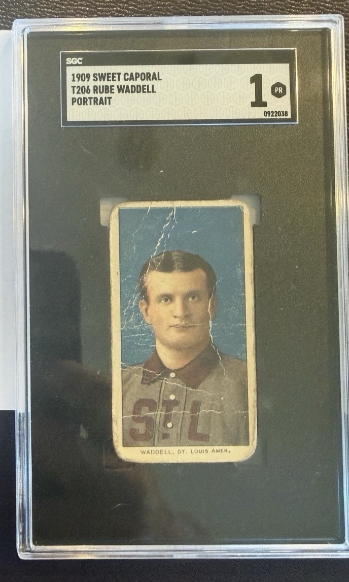 1909-11 T206 - Rube Waddell 150 Back Portrait 1909-11 T206 - Rube Waddell 150 Back Portrait