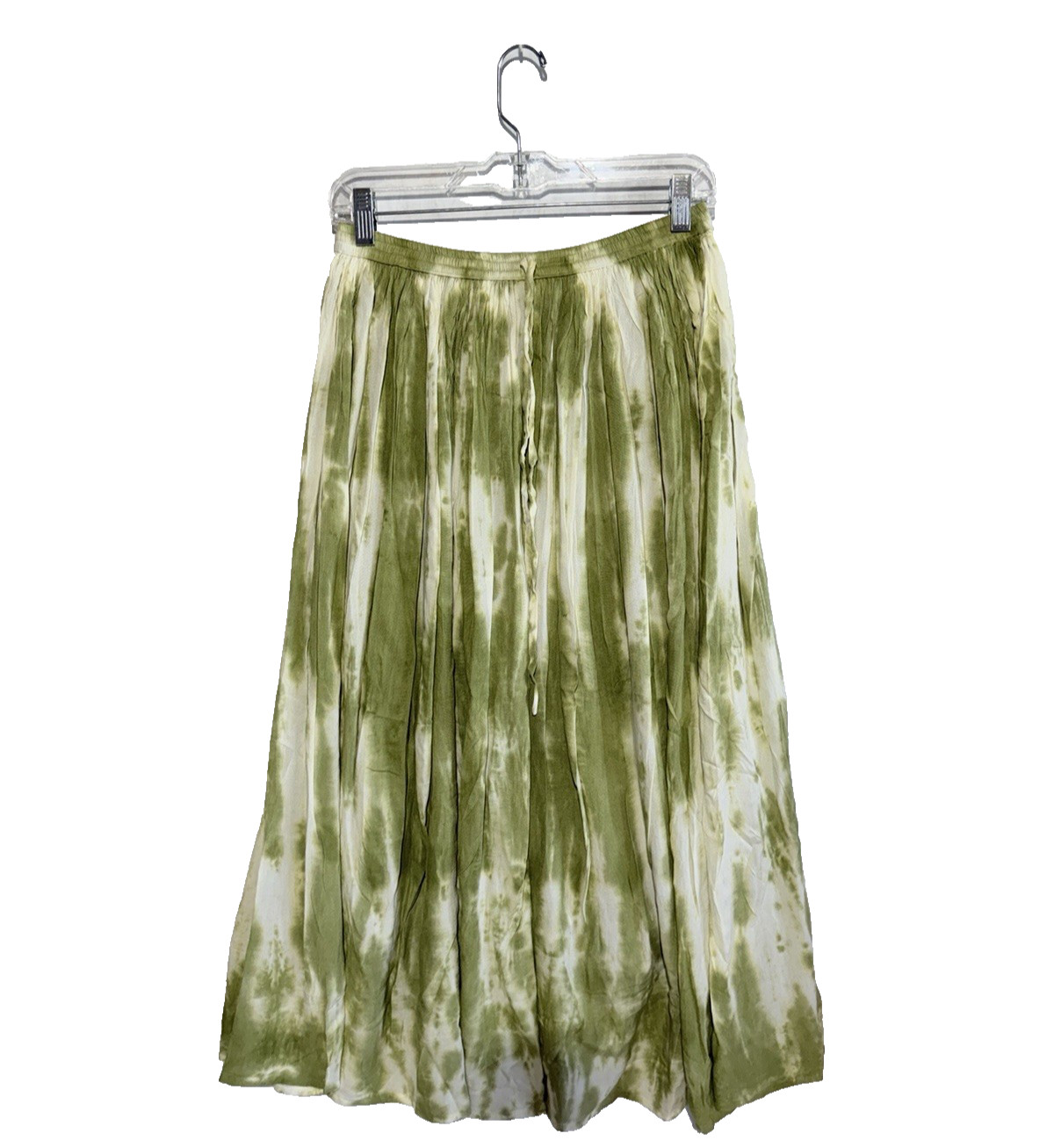 METROWEAR Women\'s Hand Tie-Dyed Skir with Elastic Waist Green, Medium NWT METROWEAR Women\'s Hand Tie-Dyed Skir with Elastic Waist Green, Medium NWT