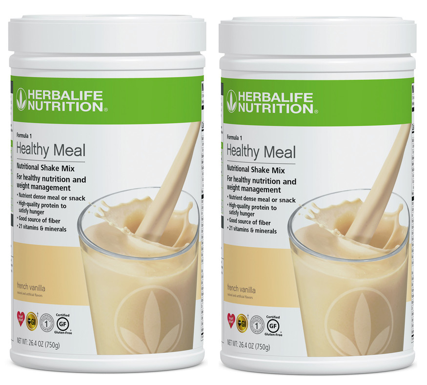 2X HERBALIFE FORMULA 1 Healthy Meal Nutritional Shake Mix French Vanilla 750g 2X HERBALIFE FORMULA 1 Healthy Meal Nutritional Shake Mix French Vanilla 750g