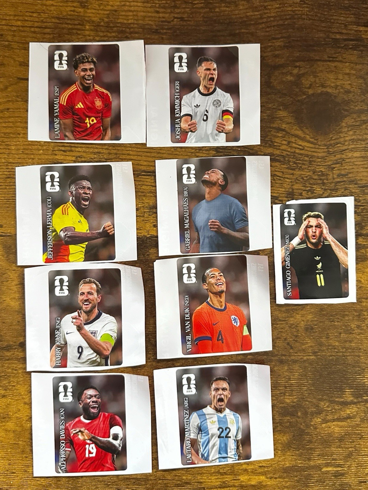 Coca-Cola Panini FIFA World Cup 2026 Mexico USA Stickers LATAM Version Lot of 9