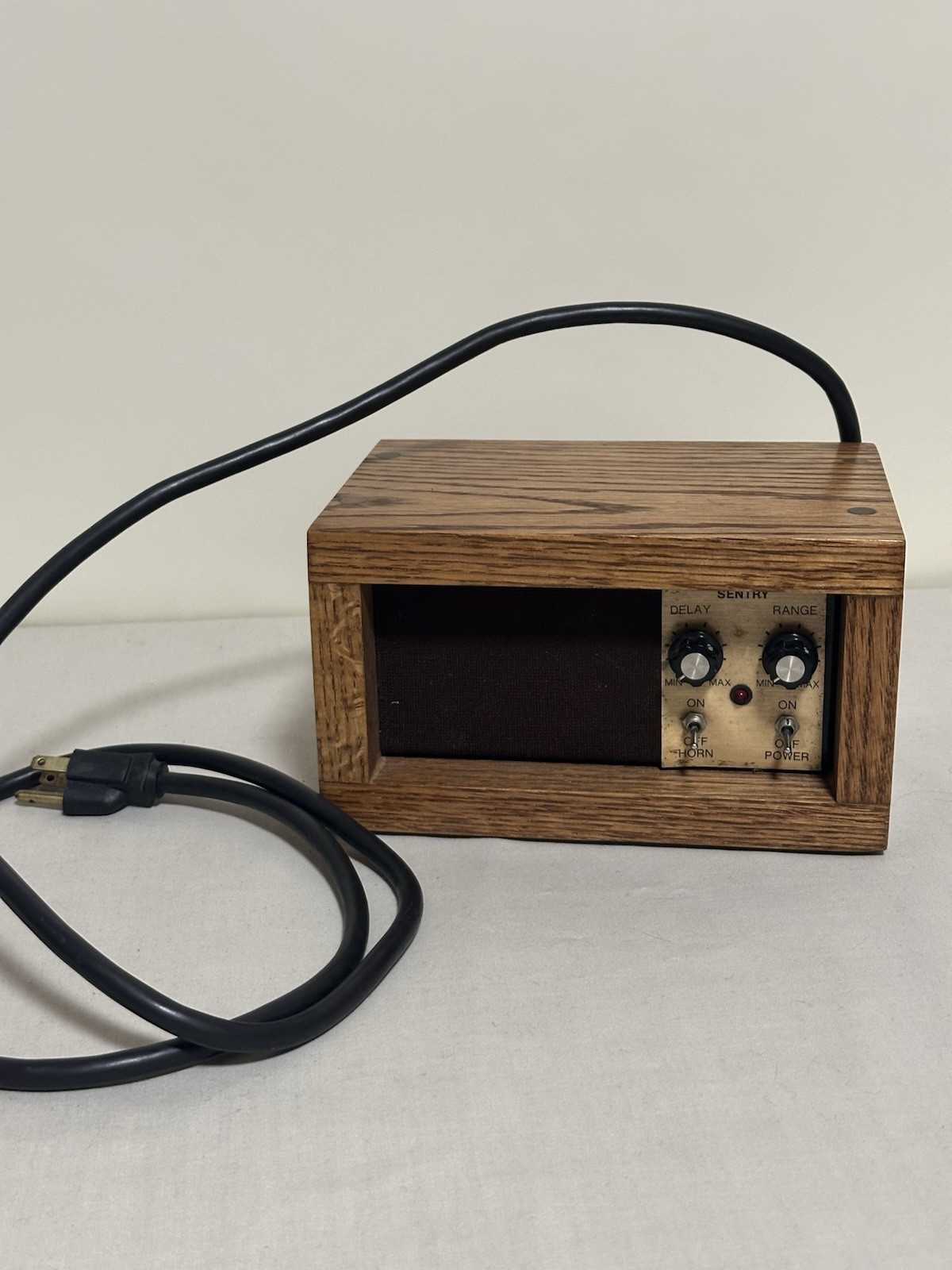 Vintage Astro-Guard Industries Alarm System Detection Unit - Super Sentry - Wood