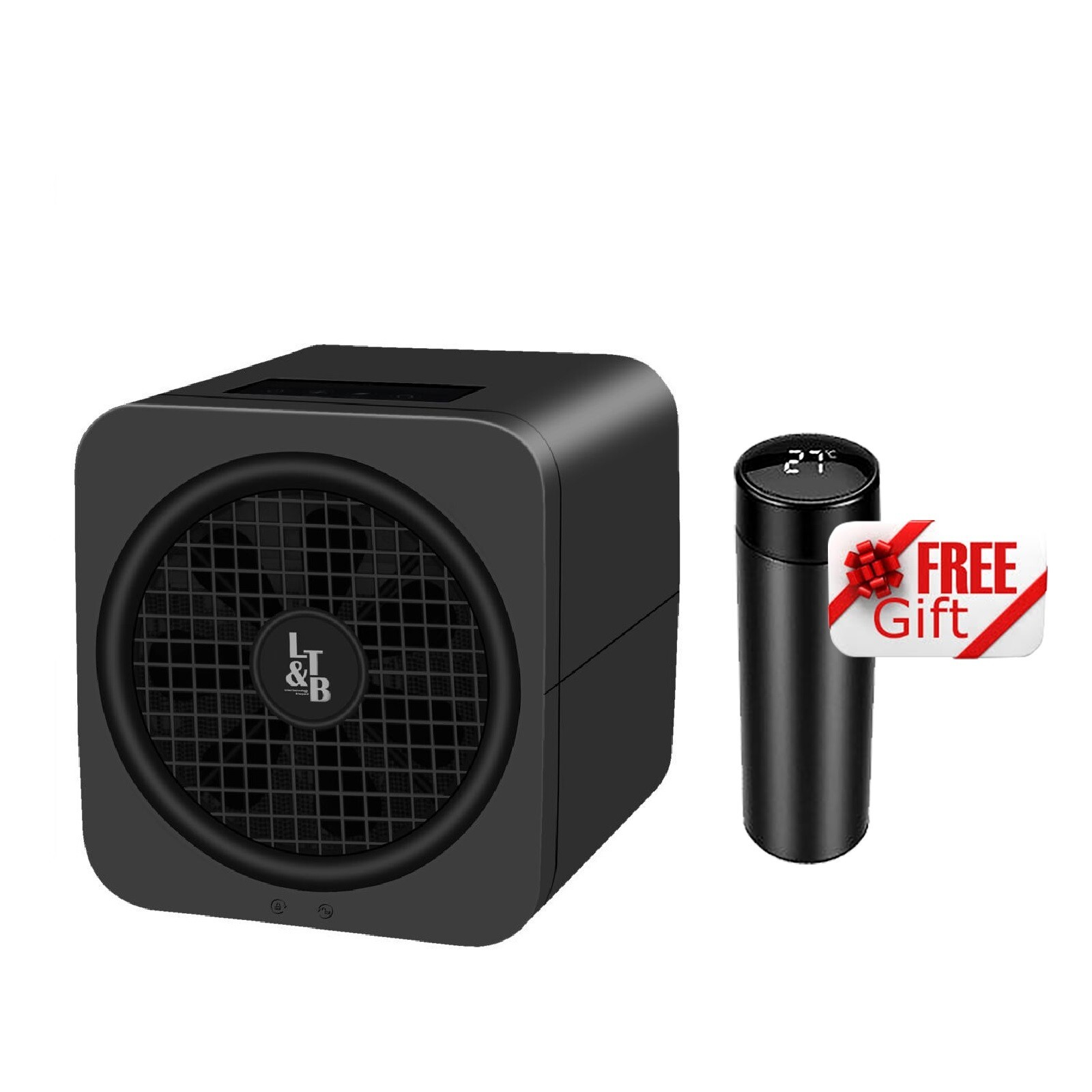 EcoQuest Fresh Air Box (Cube) Air Purifier + FREE Smart Thermos Gift