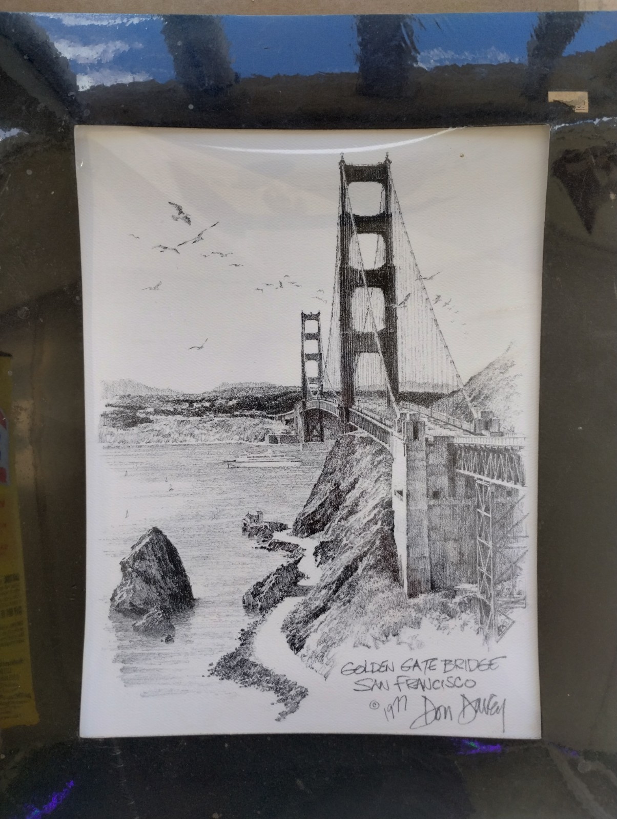 Two 1977 Don Davey San Francisco Original Drawings Signed In Original Wrapping 