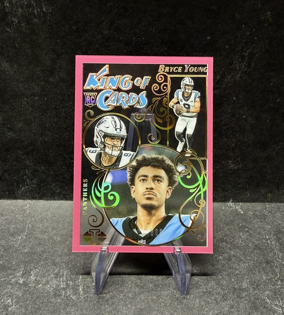 2023 Panini Illusions King of Cards Bryce Young #16 Pink /399 (RC) 2023 Panini Illusions King of Cards Bryce Young #16 Pink /399 (RC)